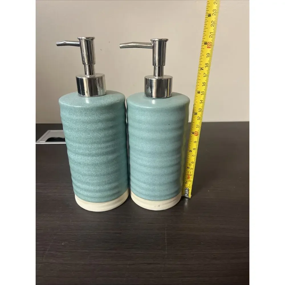 (1) Threshold Ceramic Lotion/Soap Pump/Containers.